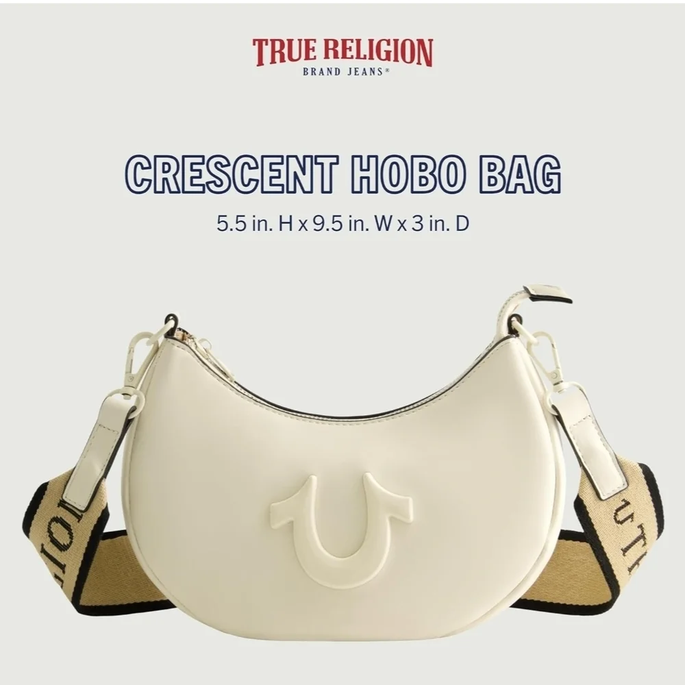 True Religion Crescent Hobo Bag